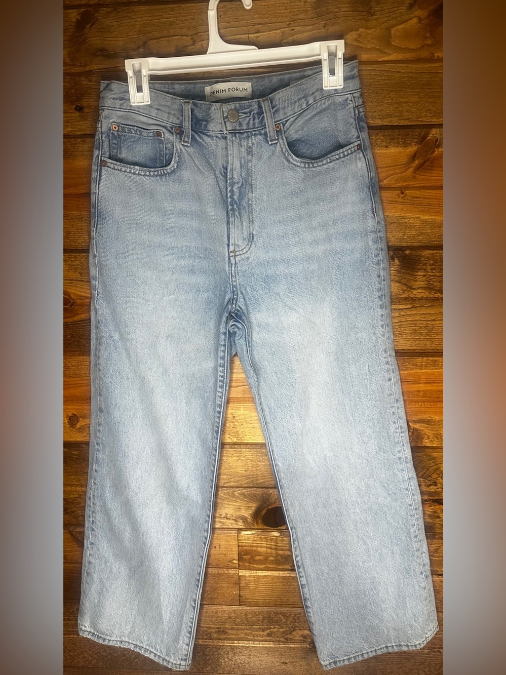 Aritzia Denim Forum The Farrah Hi-Rise Wide Leg Jeans - Light Blue 28 - Picture 2 of 6